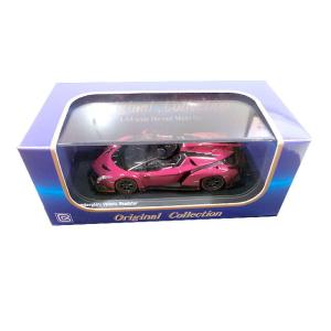 1/64 京商 ブンカ KS07040B3 ランボルギーニ ヴェネーノ ロードスター マジェンタ/赤