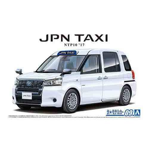 1/24 アオシマ MODEL09 トヨタ NTP10 JPN タクシー &apos;17 白