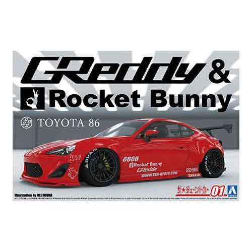1/24 アオシマ TUNED01 トヨタ 86 GReddy &amp; Rocket Bunny ENK...