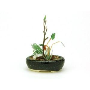 プラッツ 1/ 12 THE BONSAI 小判鉢寄せ植え塗装済完成品 返品種別B