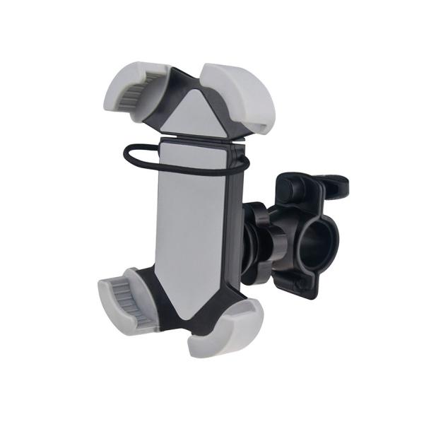 C20055　3.5〜5.5インチ スマホ用Wエッジホルタ゛ー+バイクマウントステー 脱落防止ロック...