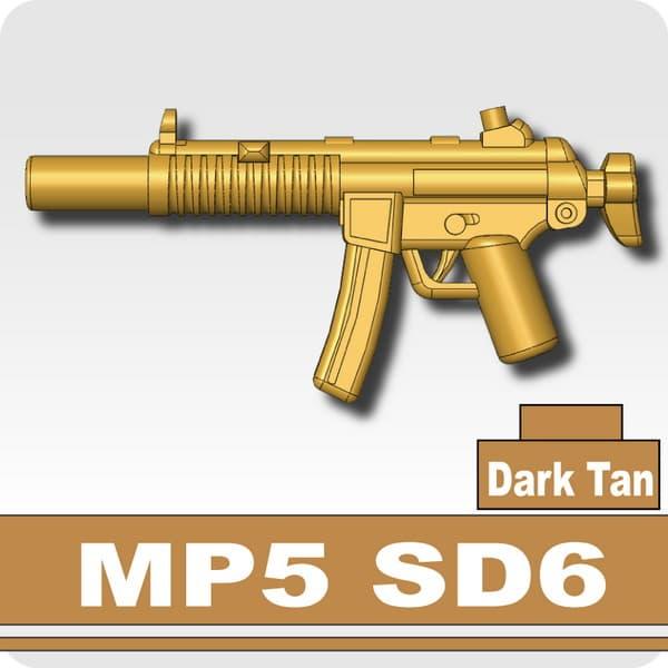 L0166W　AFM MP5 SD6/ダークタン サプレッサー内装式/特殊部隊装備に/フィグ用