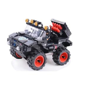 M0031T　AFM SWAT シリーズ ブラックパンサー号＆ミニフィグ2体 306Blocks｜hobby2