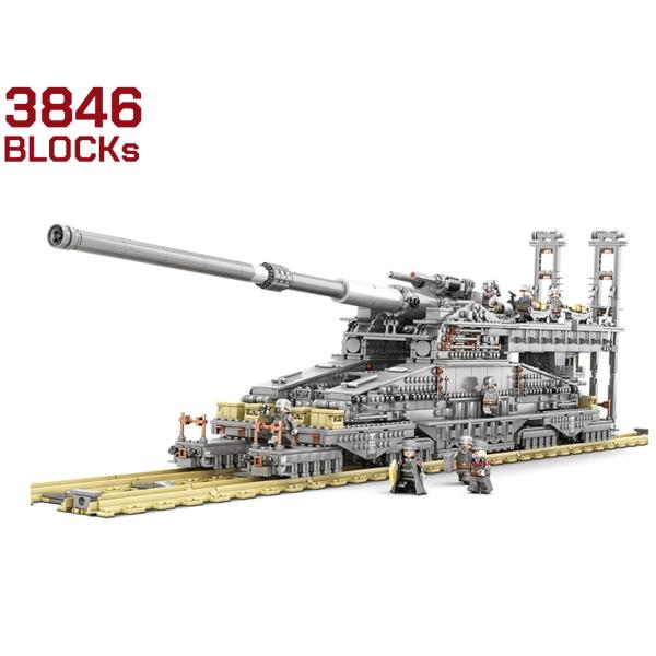 M0056T　AFM ドイツ軍 80cm 列車砲 Dora 3846Blocks