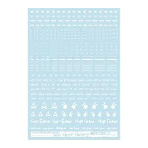 ガイアノーツ プーズモデリングワークス ベルテクス チョップデカールC3 ホワイト プラモデル用デカ...