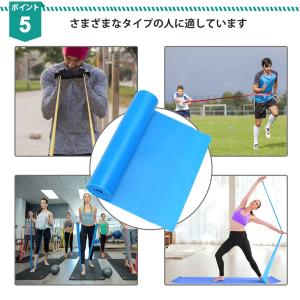 エクササイズバンド 3本セット 強度別 ストレ...の詳細画像4