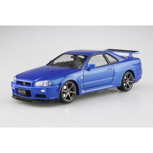 アオシマ プリペイントモデルNo.3-A ニッサン BNR34 GT-R V・spec II &apos;00...