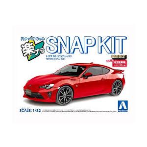 アオシマ 青島文化教材社 1/32 楽プラ スナップキット No.08-PR トヨタ 86 ピュアレ...
