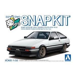 アオシマ 青島文化教材社 1/32 楽プラ スナップキット No.11CU-WB トヨタ スプリンタ...