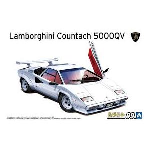 アオシマ ザ・スーパーカー No.9 1/24 '85 ランボルギーニ カウンタック 5000QV ...
