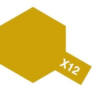 タミヤ アクリルミニ(光沢) X-12 ゴールドリーフ 81512｜hobbyone