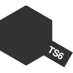 タミヤ タミヤスプレー TS-6 マットブラック 85006