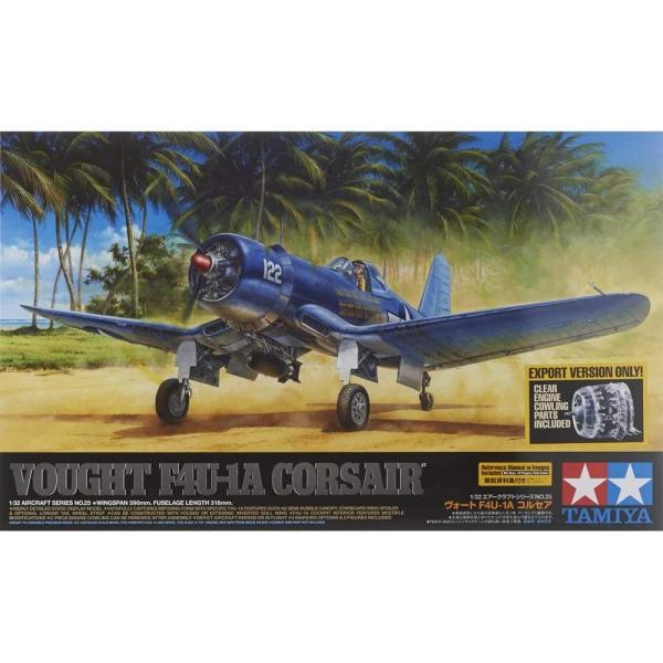 タミヤ 1/32 エアークラフトシリーズ No.25 1/32 ヴォート F4U-1A コルセア 6...