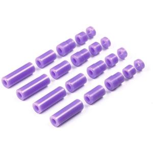 タミヤ　ミニ四駆　アルミロックナット ブラック８個　レッド3個　パープル２個 95556_s.jpg