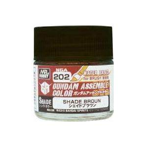 GSIクレオス 新水性カラーアクリジョン NGA202 ガンダムアッセンブルカラー シェイドブラウン...