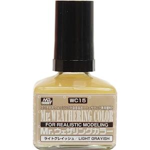 GSIクレオス Mr.ウェザリングカラ− WC15 ライトグレイッシュ 40ml 模型用塗料