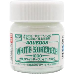 GSIクレオス 水性ホワイトサーフェイサー1000 40ml ホビー用仕上げ材 HSF02｜HOBBYONEヤフー店