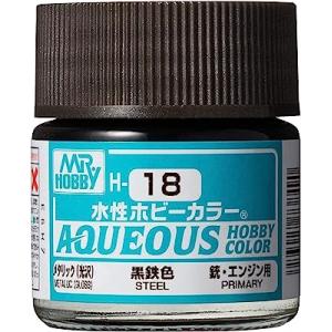 GSIクレオス 水性ホビーカラー 黒鉄色 塗装用品 H18