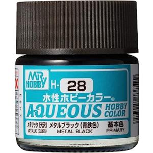 GSIクレオス 水性ホビーカラー メタリックブラック(青鉄色) H28