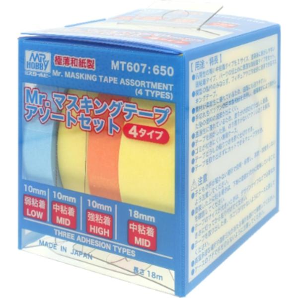 GSIクレオス Mr.マスキングテープ アソートセット (4タイプ) 模型用塗装用具 MT607 ク...