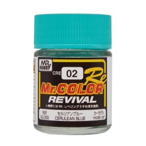 GSIクレオス CRE02 セルリアンブルー 18ml Mr.カラー リバイバルシリーズ 塗装用品 ...