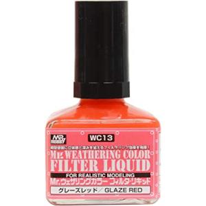 GSIクレオス Mr.ウェザリングカラ− WC13 フィルタ・リキッド グレーズレッド 40ml 模...