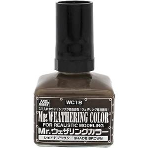 GSIクレオス Mr.ウェザリングカラ− WC18 シェイドブラウン 40ml 模型用塗料