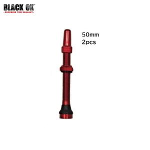 Black OX ブラックオックス TL Valve 50mm Red  チューブレスバルブ｜hobbyride