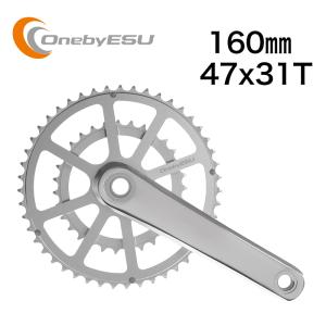 OnebyESU ワンバイエス ジェイ・クランクセット 47/31 165 クランクBK