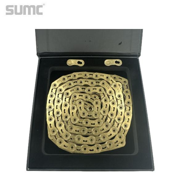 SUMC エスユーエムシー 12速チェーン S12SLPRO スラム用 フラットトップ ゴールド