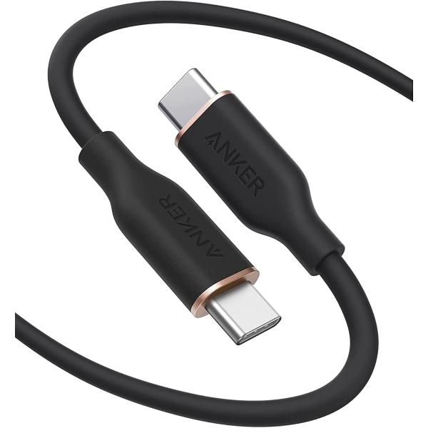 Anker PowerLine III Flow USB-C &amp; USB-C ケーブル 100W G...