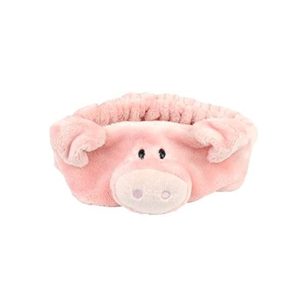 NICI ニキ ヘアバンド もこもこバンド リラックス メイク 洗顔 おうち時間 動物 ぶた ピンク...