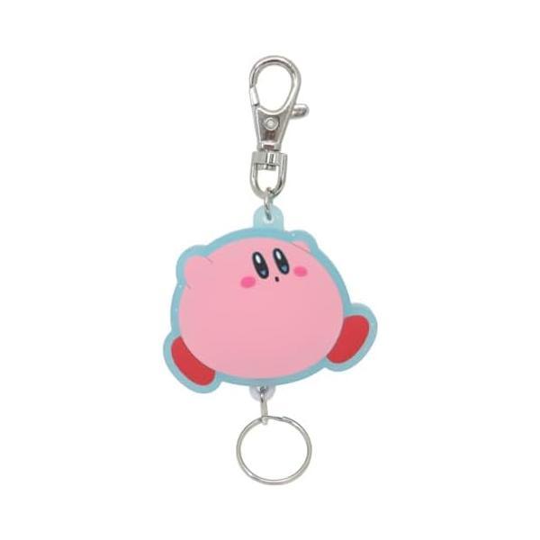 星のカービィ ラメ入りラバーリールキーホルダー（まんぷく） 新品 *即納