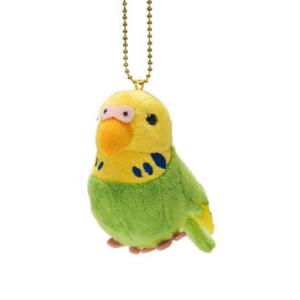 [クーポン利用で10%off][超目玉]ぴよぴよことり セキセイインコ みどり ぬいぐるみ キーチェ...