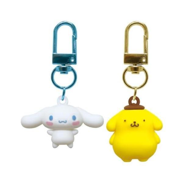 サンリオキャラクターズ PVCペアキーホルダー シナモロール・ポムポムプリン  新品 * 即納