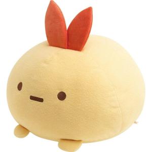 *[超目玉]すみっコぐらし  ぬいぐるみ スーパーもーちもち大福クッション えびふらいのしっぽ 40cm すみっこぐらし グッズ