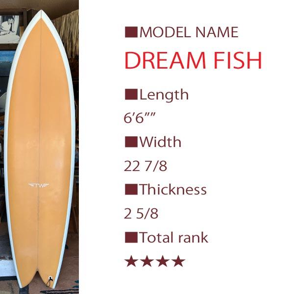 Tyler Warren Shapes Mid DREAM FISH 6&apos;6&quot;（タイラーウォーレン　...