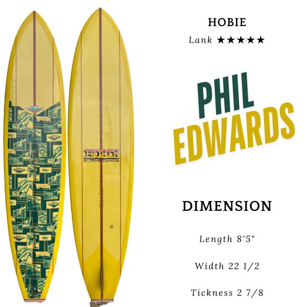 【PRICE DOWN】HOBIE PHIL EDWARDS 8'5"（ フィルエドワーズ　ミッドレ...