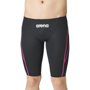 アリーナ 男性用 競泳水着 ハーフスパッツ  arena アクアアドバンスト ARN1022M-BKPK-SS