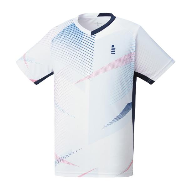 【GOSEN/ゴーセン】ゲームシャツ ホワイト LLサイズ テニス バドミントン アパレル T230...