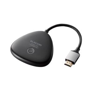 【ELECOM/エレコム】HDMI 送信機 ワイヤレス 無線 4K HDMIコネクタ 【 DH-WLRX1BK 受信機 別途必要 】 ミラーリング マルチディスプレイ ブラック [▲][EL]｜hobinavi2