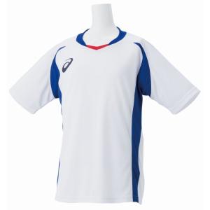 アシックス Jr.ゲームシャツ BRILLIANT WHITE/ASICS BLUE 2104a014-102 
