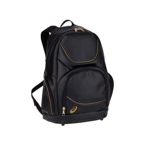 【asics/アシックス】3123A530 GOLDSTAGE BAGPACK 36L ベースボール 野球 EQ スポーツバッグ ブラック F サイズ [▲][ZX]｜hobinavi2