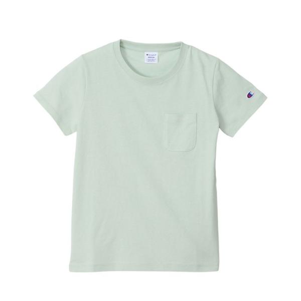 【CHAMPION/チャンピオン】Lサイズ 半袖 ポケット Tシャツ (レディース) 510/ペール...