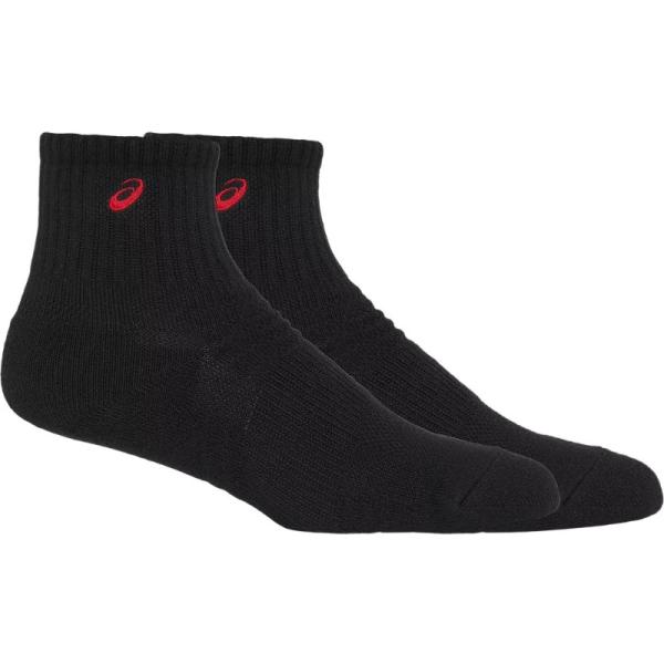 【asics/アシックス】JuniorSOCKS15 パフォーマンスブラックXクラシックレッド XS...