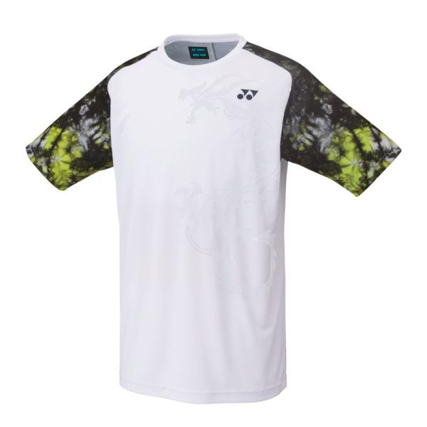 【ヨネックス / YONEX】ジュニアゲームシャツ ホワイト J120ウェア ジュニア テニス バド...