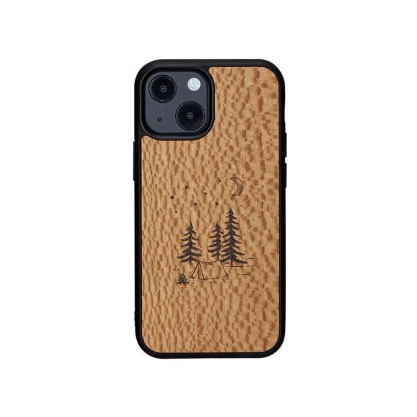 【Man &amp; Wood】iPhone 13 ケース カバー mini 天然木ケース 背面カバー Ca...