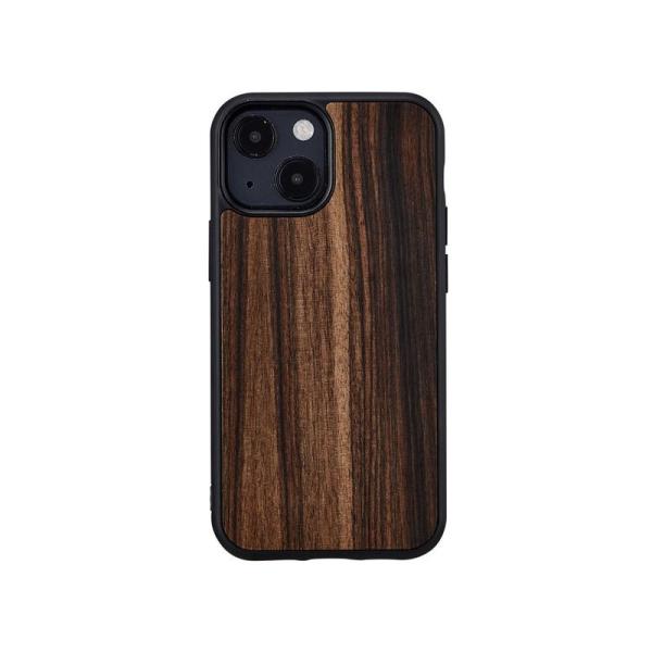 【Man &amp; Wood】iPhone 13 ケース カバー mini 天然木ケース 背面カバー Eb...