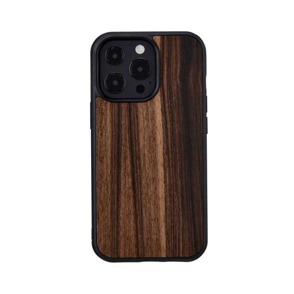 【Man &amp; Wood】iPhone 13 Pro ケース カバー 天然木ケース 背面カバー Ebo...