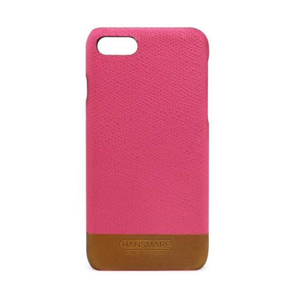 レザー iPhone SE 3/ SE 2/8/7 ピンク 背面カバー型 SE 第3世代 スマホ ケ...